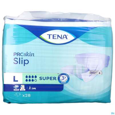 Sie sehen eine Packung Inkontinenz Tena Slip Super L 714328 30st, Produktbild: 01 Inkontinenz Tena Slip Super L 714328 30st, A-Nr.: 3336924 - 01
