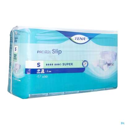 Sie sehen eine Packung Inkontinenz Tena Slip Super S 711130 30st, Produktbild: 02 Inkontinenz Tena Slip Super S 711130 30st, A-Nr.: 3994308 - 02
