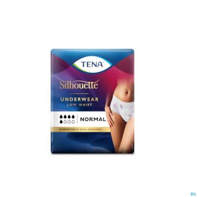 Sie sehen eine Packung Inkontinenz Tena/silhouette Normal Blanc M 12st, Produktbild: 03 Inkontinenz Tena/silhouette Normal Blanc M 12st, A-Nr.: 4254602 - 03