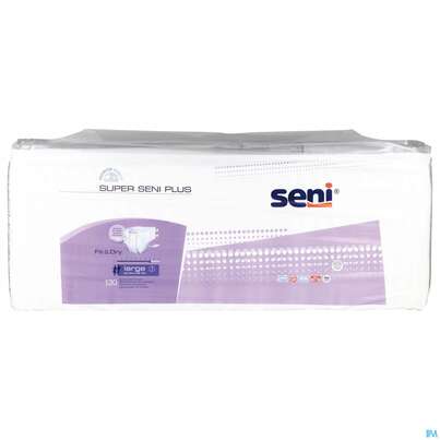 Sie sehen eine Packung Inkontinenz Windelslip Seni Super Plus Large 30st, Produktbild: 01 Inkontinenz Windelslip Seni Super Plus Large 30st, A-Nr.: 3586762 - 01