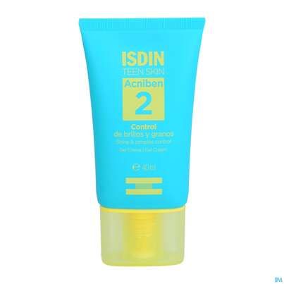 Sie sehen eine Packung Isdin Acniben/teen Gel Cream 40ml, Produktbild: 06 Isdin Acniben/teen Gel Cream 40ml, A-Nr.: 5589368 - 06