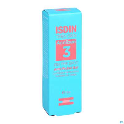 Sie sehen eine Packung Isdin Acniben/teen On The Spot 15ml, Produktbild: 03 Isdin Acniben/teen On The Spot 15ml, A-Nr.: 5589380 - 03