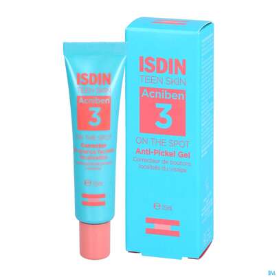 Sie sehen eine Packung Isdin Acniben/teen On The Spot 15ml, Produktbild: 04 Isdin Acniben/teen On The Spot 15ml, A-Nr.: 5589380 - 04