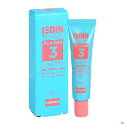Sie sehen eine Packung Isdin Acniben/teen On The Spot 15ml, Produktbild: 05 Isdin Acniben/teen On The Spot 15ml, A-Nr.: 5589380 - 05