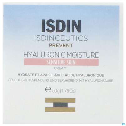 Sie sehen eine Packung Isdin Isdinceutics Hyal.moisture Empfindlich 50g, Produktbild: 01 Isdin Isdinceutics Hyal.moisture Empfindlich 50g, A-Nr.: 5608060 - 01