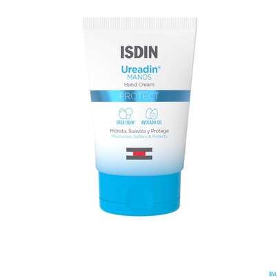 Sie sehen eine Packung Isdin Ureadin Hand Manos Protect 50ml, Produktbild: 01 Isdin Ureadin Hand Manos Protect 50ml, A-Nr.: 5570357 - 01