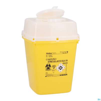 Sie sehen eine Packung Kanuelensammler Medibox 5,7l Nr 91 1st, Produktbild: 02 Kanuelensammler Medibox 5,7l Nr 91 1st, A-Nr.: 4918396 - 02