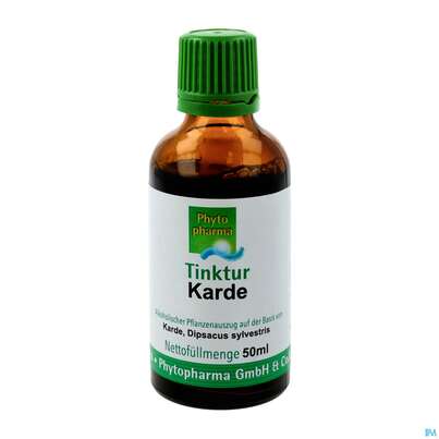 Sie sehen eine Packung Karde Tinktur Phytopharma 50ml, Produktbild: 02 Karde Tinktur Phytopharma 50ml, A-Nr.: 3451298 - 02