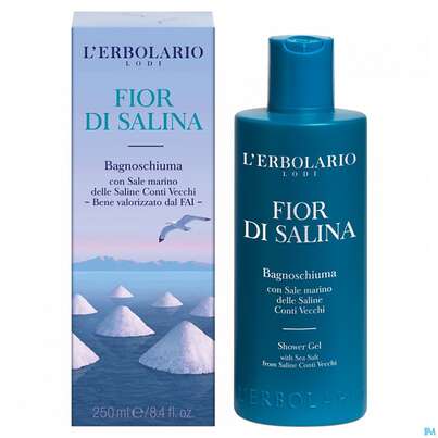 Sie sehen eine Packung L Erbolario Bad +duschgel Fior Di Salina 036.9 250ml, Produktbild: 03 L Erbolario Bad +duschgel Fior Di Salina 036.9 250ml, A-Nr.: 4863927 - 03