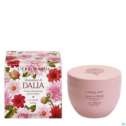 Sie sehen eine Packung L Erbolario Koerpercreme Dalia Dahlie 026.0 300ml, Produktbild: 01 L Erbolario Koerpercreme Dalia Dahlie 026.0 300ml, A-Nr.: 5219499 - 01