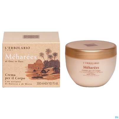 Sie sehen eine Packung L Erbolario Koerpercreme Meharees 026.5 300ml, Produktbild: 02 L Erbolario Koerpercreme Meharees 026.5 300ml, A-Nr.: 3584800 - 02
