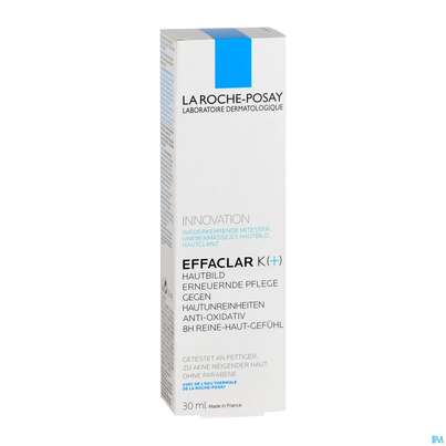 Sie sehen eine Packung La Roche Posay Akne/mischhaut Effaclar K+ 30ml, Produktbild: 03 La Roche Posay Akne/mischhaut Effaclar K+ 30ml, A-Nr.: 4343300 - 03