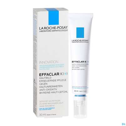 Sie sehen eine Packung La Roche Posay Akne/mischhaut Effaclar K+ 30ml, Produktbild: 04 La Roche Posay Akne/mischhaut Effaclar K+ 30ml, A-Nr.: 4343300 - 04