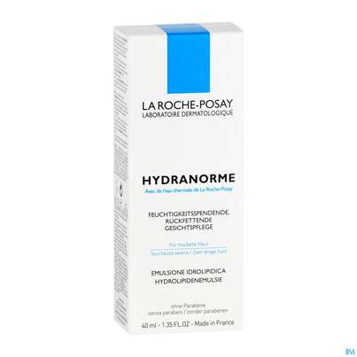 Sie sehen eine Packung La Roche Posay Gesichtspflege Hydranorme 40ml, Produktbild: 02 La Roche Posay Gesichtspflege Hydranorme 40ml, A-Nr.: 1609068 - 02