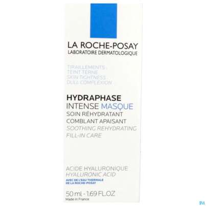 Sie sehen eine Packung La Roche Posay Gesichtspflege Hydraphase/intense Feuchtigkeits-maske Tube 50ml, Produktbild: 01 La Roche Posay Gesichtspflege Hydraphase/intense Feuchtigkeits-maske Tube 50ml, A-Nr.: 2657359 - 01