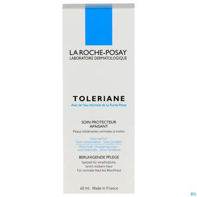 Sie sehen eine Packung La Roche Posay Gesichtspflege Toleriane Creme O.duft-u.kons. 40ml, Produktbild: 01 La Roche Posay Gesichtspflege Toleriane Creme O.duft-u.kons. 40ml, A-Nr.: 1742910 - 01