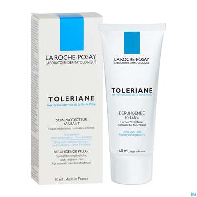 Sie sehen eine Packung La Roche Posay Gesichtspflege Toleriane Creme O.duft-u.kons. 40ml, Produktbild: 04 La Roche Posay Gesichtspflege Toleriane Creme O.duft-u.kons. 40ml, A-Nr.: 1742910 - 04