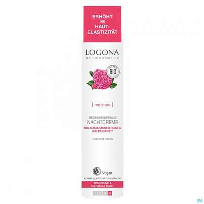 Logona Bio Damaszener Rose Nachtcreme Regeneration 30ml, A-Nr.: 5411529 - 01