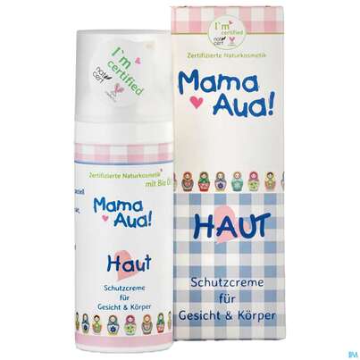 Sie sehen eine Packung Mama-aua Creme Hautschutz Natur 50ml, Produktbild: 02 Mama-aua Creme Hautschutz Natur 50ml, A-Nr.: 3943481 - 02