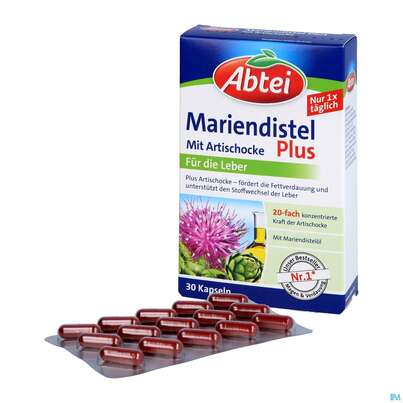 Sie sehen eine Packung Mariendistel Oel Kapseln Abtei 30st, Produktbild: 04 Mariendistel Oel Kapseln Abtei 30st, A-Nr.: 3396441 - 04