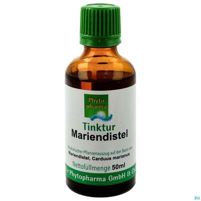 Sie sehen eine Packung Mariendistel Tinktur Phytopharma 50ml, Produktbild: 01 Mariendistel Tinktur Phytopharma 50ml, A-Nr.: 3107945 - 01