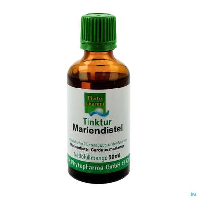 Sie sehen eine Packung Mariendistel Tinktur Phytopharma 50ml, Produktbild: 02 Mariendistel Tinktur Phytopharma 50ml, A-Nr.: 3107945 - 02