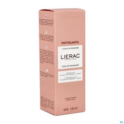 Sie sehen eine Packung Massage Oel Lierac Phytolastil 100ml, Produktbild: 04 Massage Oel Lierac Phytolastil 100ml, A-Nr.: 5849444 - 04