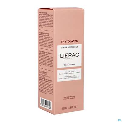 Sie sehen eine Packung Massage Oel Lierac Phytolastil 100ml, Produktbild: 03 Massage Oel Lierac Phytolastil 100ml, A-Nr.: 5849444 - 03