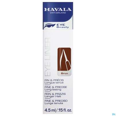 Sie sehen eine Packung Mavala Eyeliner Brun/braun 935.5 4,5ml, Produktbild: 01 Mavala Eyeliner Brun/braun 935.5 4,5ml, A-Nr.: 3651086 - 01