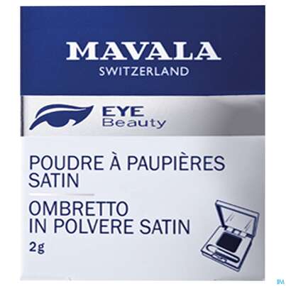 Sie sehen eine Packung Mavala Lidpuder Satin Aubergin 2g, Produktbild: 01 Mavala Lidpuder Satin Aubergin 2g, A-Nr.: 4071445 - 01