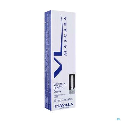 Sie sehen eine Packung Mavala Mascara/volumen Creamy Bleu Minuit 10ml, Produktbild: 02 Mavala Mascara/volumen Creamy Bleu Minuit 10ml, A-Nr.: 4553078 - 02