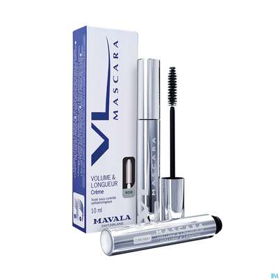 Sie sehen eine Packung Mavala Mascara/volumen Creamy Noir 10ml, Produktbild: 02 Mavala Mascara/volumen Creamy Noir 10ml, A-Nr.: 4553055 - 02
