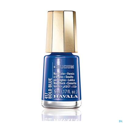 Sie sehen eine Packung Mavala Nagellacke +si 417 Bold Blue 5ml, Produktbild: 01 Mavala Nagellacke +si 417 Bold Blue 5ml, A-Nr.: 5570937 - 01