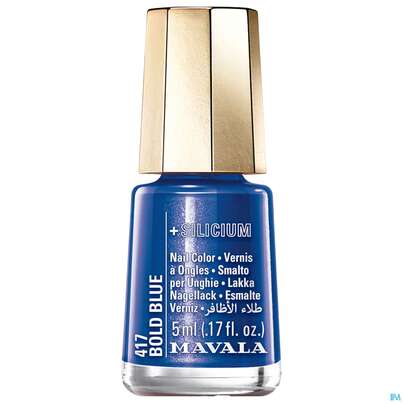 Sie sehen eine Packung Mavala Nagellacke +si 417 Bold Blue 5ml, Produktbild: 02 Mavala Nagellacke +si 417 Bold Blue 5ml, A-Nr.: 5570937 - 02
