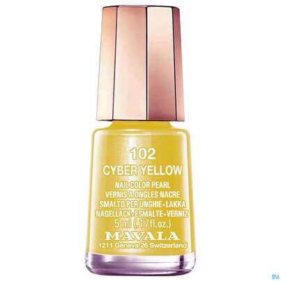 Sie sehen eine Packung Mavala Nagellacke 102 Cyber Yel 5ml, Produktbild: 01 Mavala Nagellacke 102 Cyber Yel 5ml, A-Nr.: 4197241 - 01
