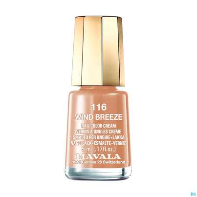 Sie sehen eine Packung Mavala Nagellacke 116 Wind Bree 5ml, Produktbild: 02 Mavala Nagellacke 116 Wind Bree 5ml, A-Nr.: 4197347 - 02