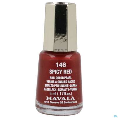 Sie sehen eine Packung Mavala Nagellacke 146 Spicy Red 5ml, Produktbild: 01 Mavala Nagellacke 146 Spicy Red 5ml, A-Nr.: 3442247 - 01