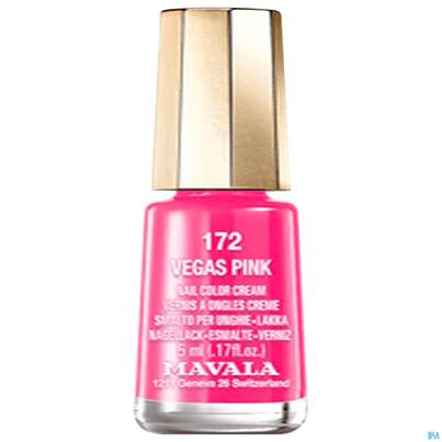 Sie sehen eine Packung Mavala Nagellacke 172 Vegas Pink 5ml, Produktbild: 02 Mavala Nagellacke 172 Vegas Pink 5ml, A-Nr.: 3833686 - 02