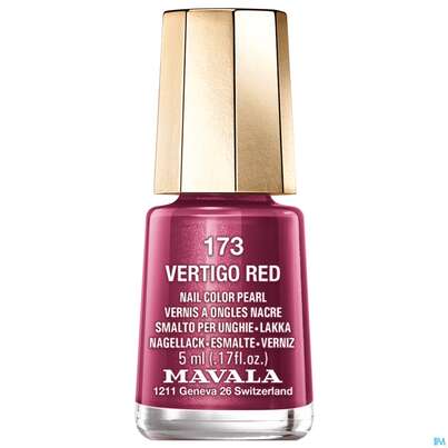 Sie sehen eine Packung Mavala Nagellacke 173 Vertigo Red 5ml, Produktbild: 01 Mavala Nagellacke 173 Vertigo Red 5ml, A-Nr.: 3885134 - 01