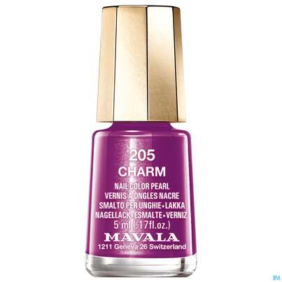 Sie sehen eine Packung Mavala Nagellacke 205 Charm 5ml, Produktbild: 01 Mavala Nagellacke 205 Charm 5ml, A-Nr.: 3410313 - 01