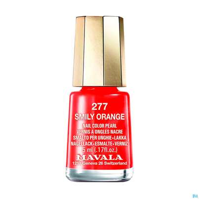 Sie sehen eine Packung Mavala Nagellacke 277 Smily Orange 5ml, Produktbild: 02 Mavala Nagellacke 277 Smily Orange 5ml, A-Nr.: 4321304 - 02