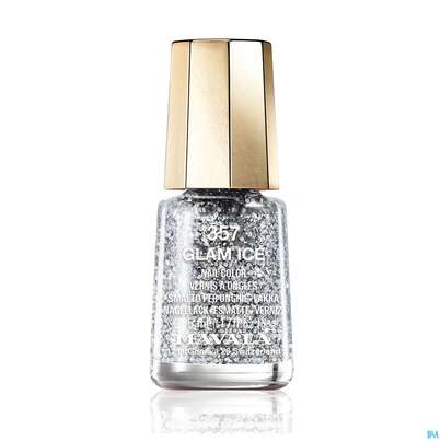 Sie sehen eine Packung Mavala Nagellacke 357 Glam Ice 5ml, Produktbild: 01 Mavala Nagellacke 357 Glam Ice 5ml, A-Nr.: 4365201 - 01