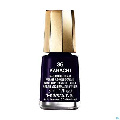 Sie sehen eine Packung Mavala Nagellacke 36 Karachi 5ml, Produktbild: 02 Mavala Nagellacke 36 Karachi 5ml, A-Nr.: 5206551 - 02