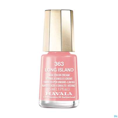 Sie sehen eine Packung Mavala Nagellacke 363 Long Island 5ml, Produktbild: 02 Mavala Nagellacke 363 Long Island 5ml, A-Nr.: 4405952 - 02