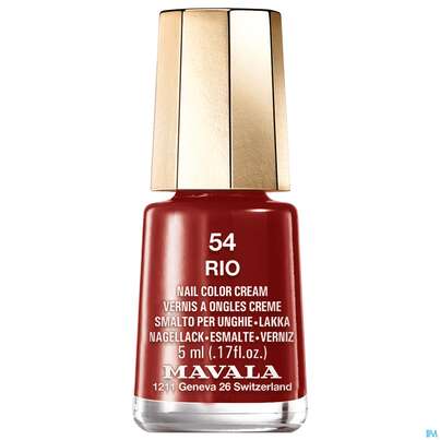 Sie sehen eine Packung Mavala Nagellacke 54 Rio 5ml, Produktbild: 01 Mavala Nagellacke 54 Rio 5ml, A-Nr.: 3652536 - 01