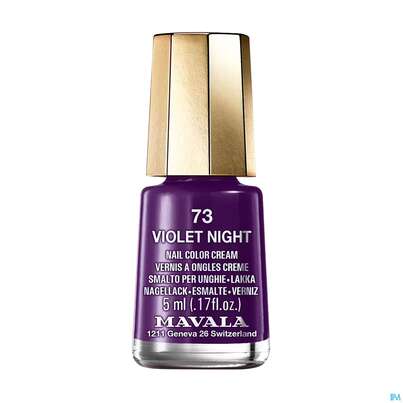 Sie sehen eine Packung Mavala Nagellacke 73 Violet Night 5ml, Produktbild: 02 Mavala Nagellacke 73 Violet Night 5ml, A-Nr.: 5206605 - 02