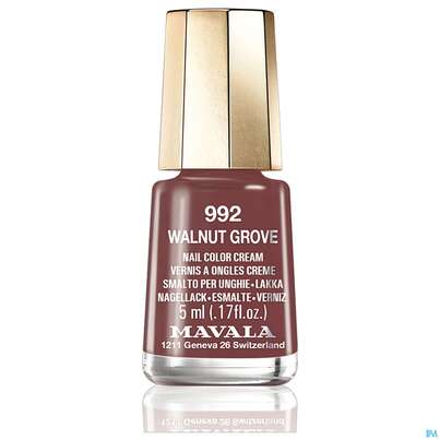 Sie sehen eine Packung Mavala Nagellacke 992 Walnut Gr 5ml, Produktbild: 01 Mavala Nagellacke 992 Walnut Gr 5ml, A-Nr.: 4909115 - 01