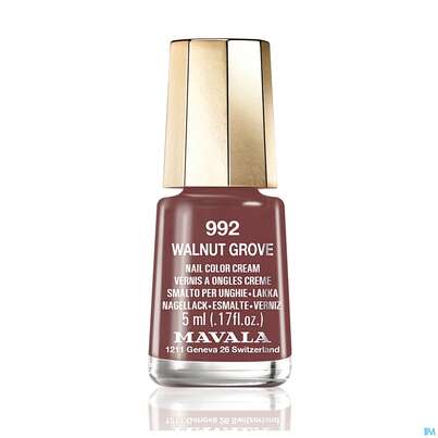 Sie sehen eine Packung Mavala Nagellacke 992 Walnut Gr 5ml, Produktbild: 02 Mavala Nagellacke 992 Walnut Gr 5ml, A-Nr.: 4909115 - 02