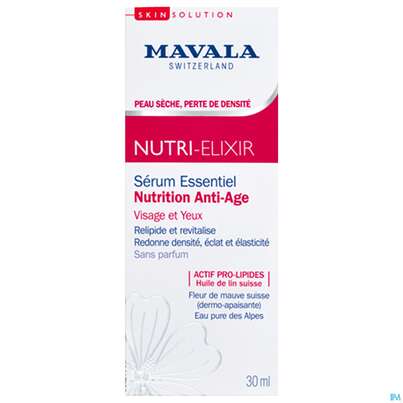Sie sehen eine Packung Mavala Nutri-elixier Serum 30ml, Produktbild: 01 Mavala Nutri-elixier Serum 30ml, A-Nr.: 5253415 - 01
