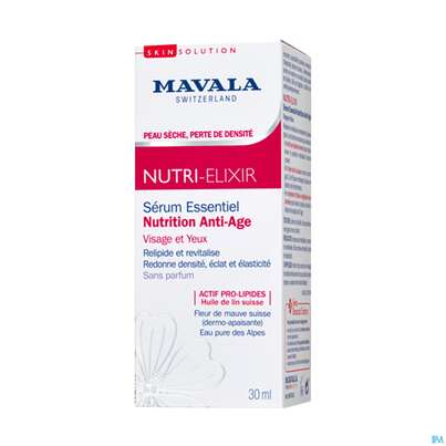 Sie sehen eine Packung Mavala Nutri-elixier Serum 30ml, Produktbild: 02 Mavala Nutri-elixier Serum 30ml, A-Nr.: 5253415 - 02